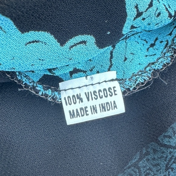 Reversible Chic Asymmetrical Floral Skirt 100% Viscose Sz S - Picture 2 of 5